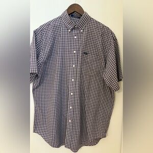 Daniel Cremieux Men's Purple Plaid Button Down Shirt Size: L  100% Cotton
